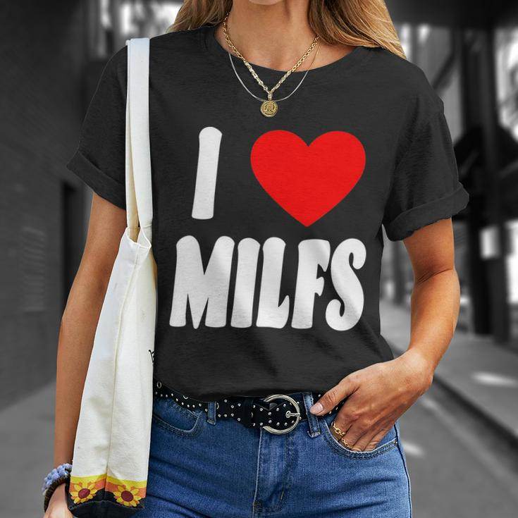 I Heart Milfs Unisex T-Shirt Gifts for Her