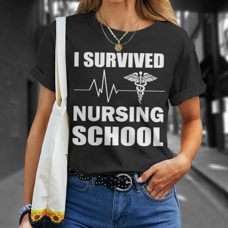 I Survived Nursing School Tshirt Unisex T-Shirt Gifts for Her