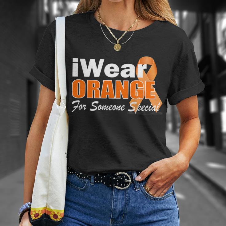 I Wear Orange For Someone I Love Leukemia Tshirt Unisex T-Shirt Gifts for Her