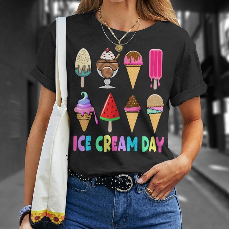 Ice Cream Day Toddler Ice Cream Party Women Men Kids Unisex T-Shirt Gifts for Her
