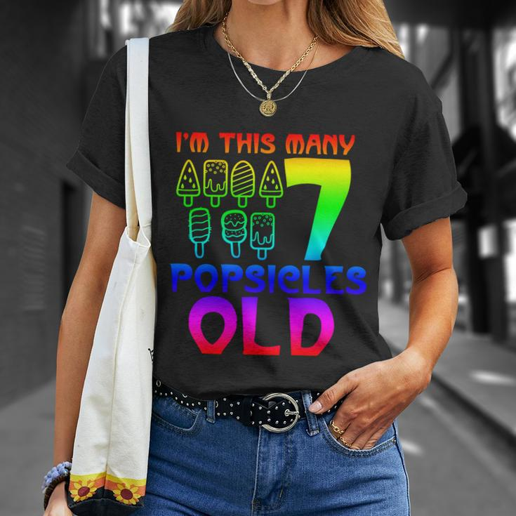 Im This Many Popsicles Old Funny Birthday For Men Women Great Gift Unisex T-Shirt Gifts for Her