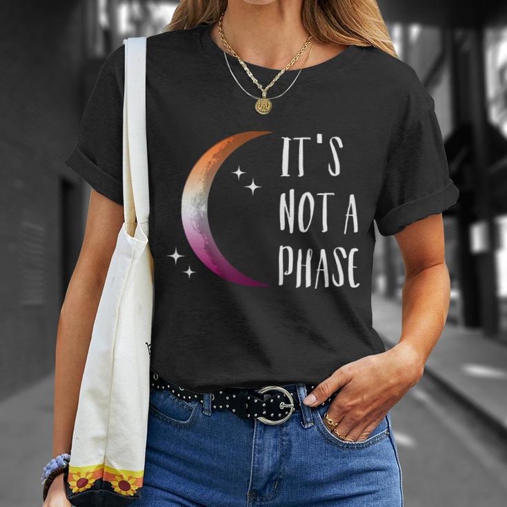 Its Not A Phase Halfmoon Lgbt Gay Pride Lesbian Gift Unisex T-Shirt Gifts for Her