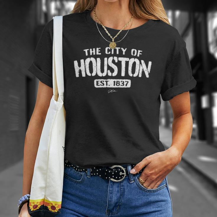 Jcombs Houston Texas Lone Star State Unisex T-Shirt Gifts for Her