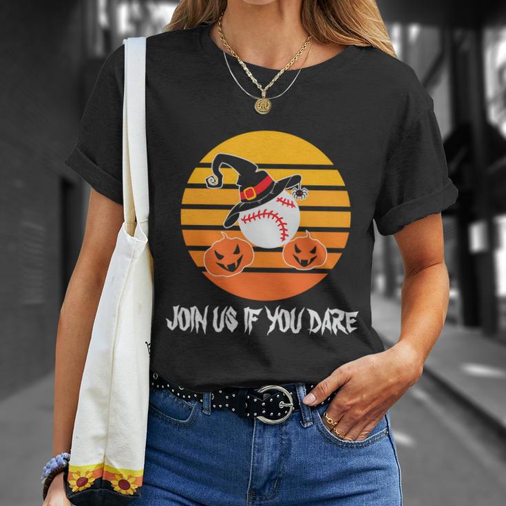 Join Us If You Dare Halloween Quote V2 Unisex T-Shirt Gifts for Her