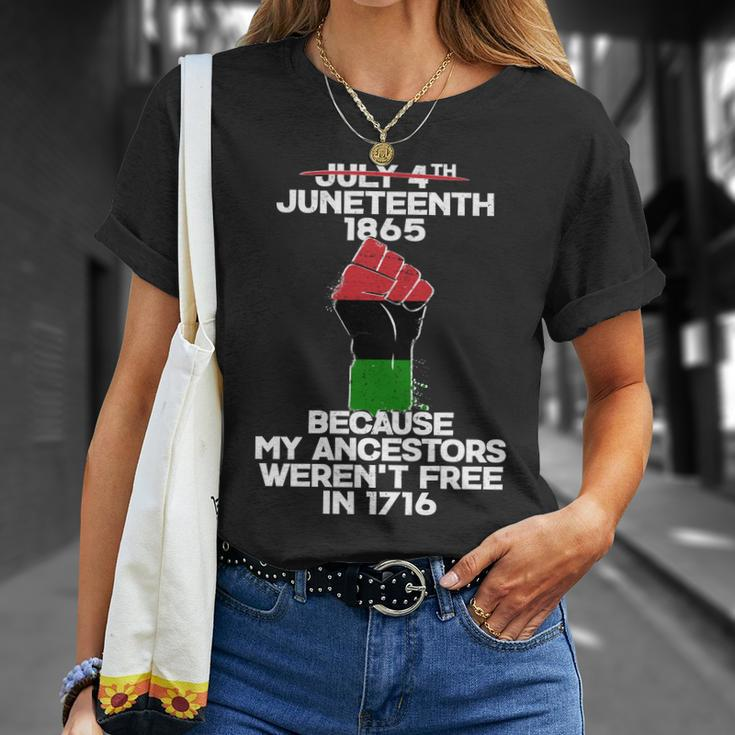 Juneteenth 1865 American African Freedom Day Unisex T-Shirt Gifts for Her
