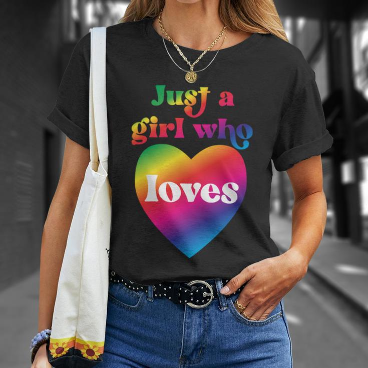 Just A Girl Who Loves Just A Girl Who Loves T-Shirt Gifts for Her