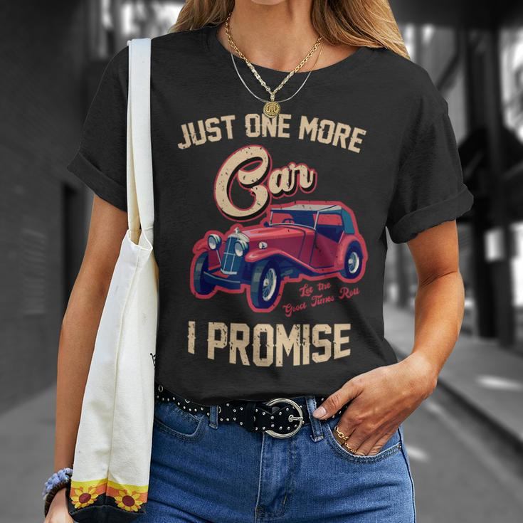 Just One More Car I Promise Vintage Classic Old Cars T-shirt Gifts for Her