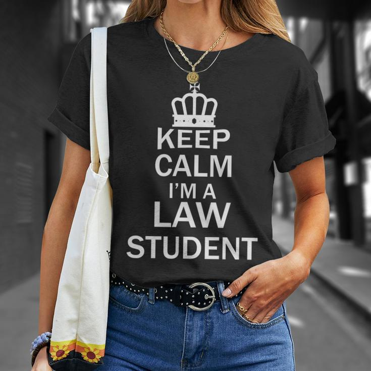 Keep Calm Im A Law Student Funny School Student Teachers Graphics Plus Size Unisex T-Shirt Gifts for Her