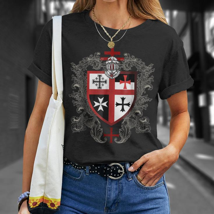 Knight TemplarShirt - Shield Of The Knight Templar - Knight Templar Store Unisex T-Shirt Gifts for Her