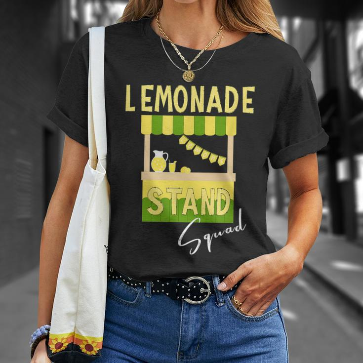 Lemonade Stand Squad Lemon Juice Drink Lover Unisex T-Shirt Gifts for Her