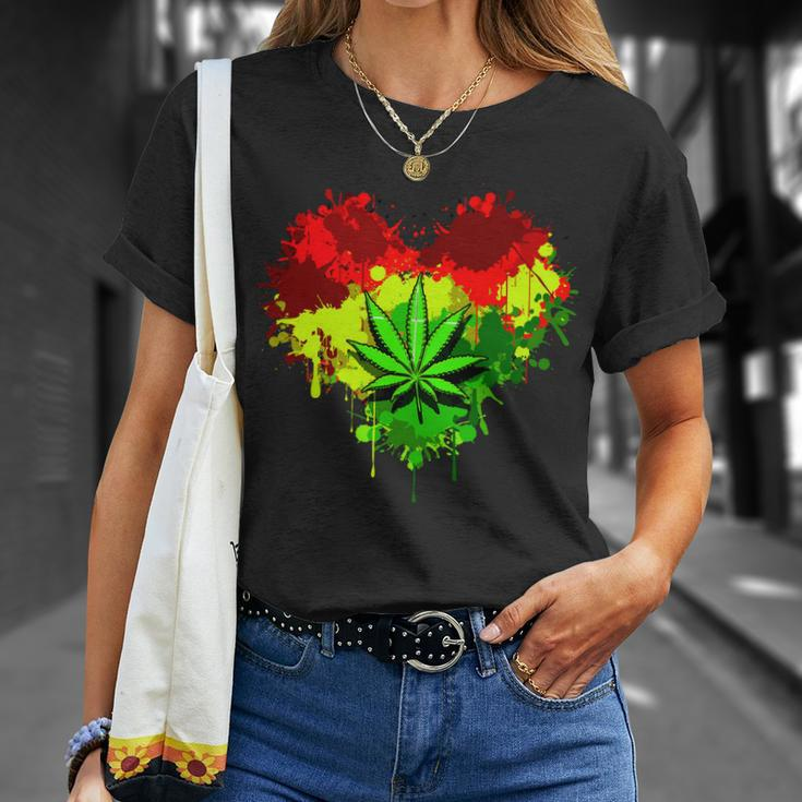 Love Weed Medical Marijuana Tshirt Unisex T-Shirt Gifts for Her