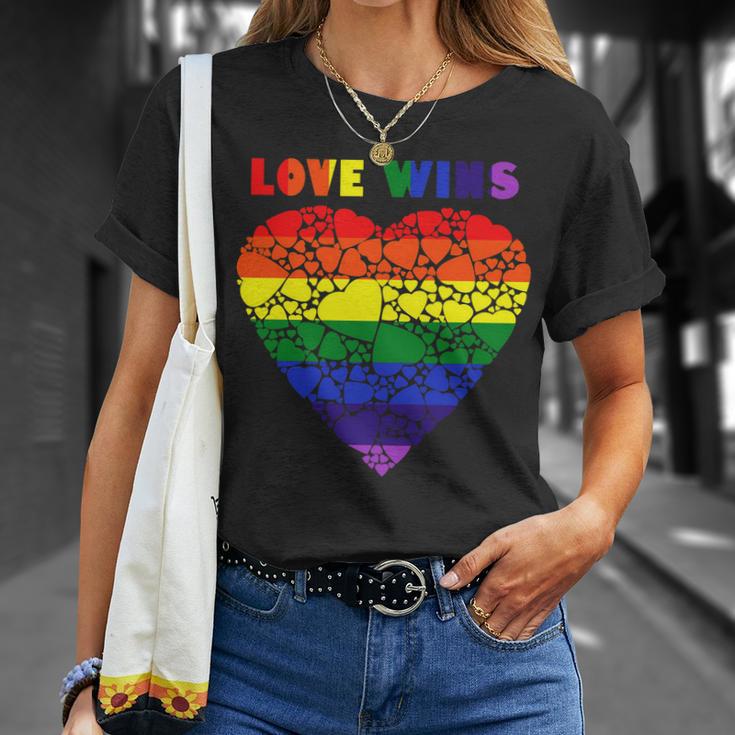 Love Wins Heart Unisex T-Shirt Gifts for Her