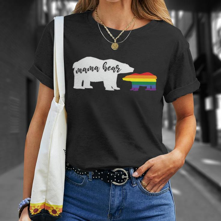 Mama Bear Lgbt Gay Pride Lesbian Bisexual Ally Quote Unisex T-Shirt Gifts for Her