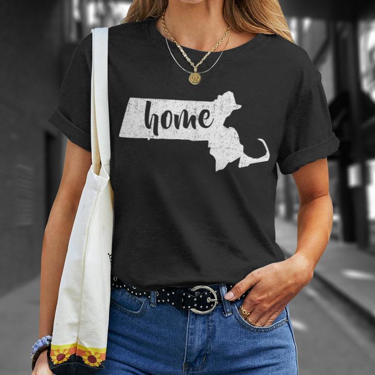 Massachusetts Home State Unisex T-Shirt Gifts for Her