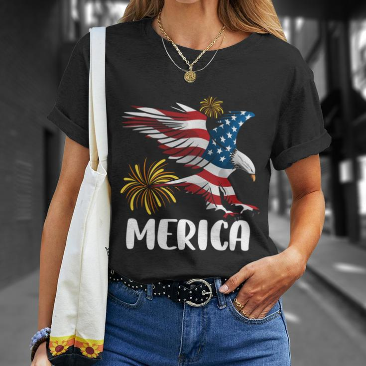 Merica Bald Eagle Mullet Cute Funny Gift 4Th Of July American Flag Meaningful Gi Unisex T-Shirt Gifts for Her