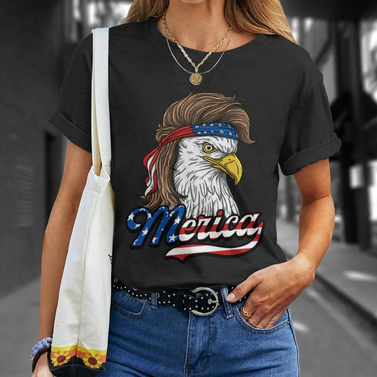 Merica Cute Gift Patriotic Usa Eagle Of Freedom Cute Gift 4Th Of July Gift Unisex T-Shirt Gifts for Her