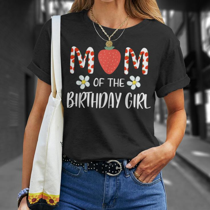 Mom Of The Birthday Girl First Birthday Berry Themed Party Unisex T-Shirt Gifts for Her
