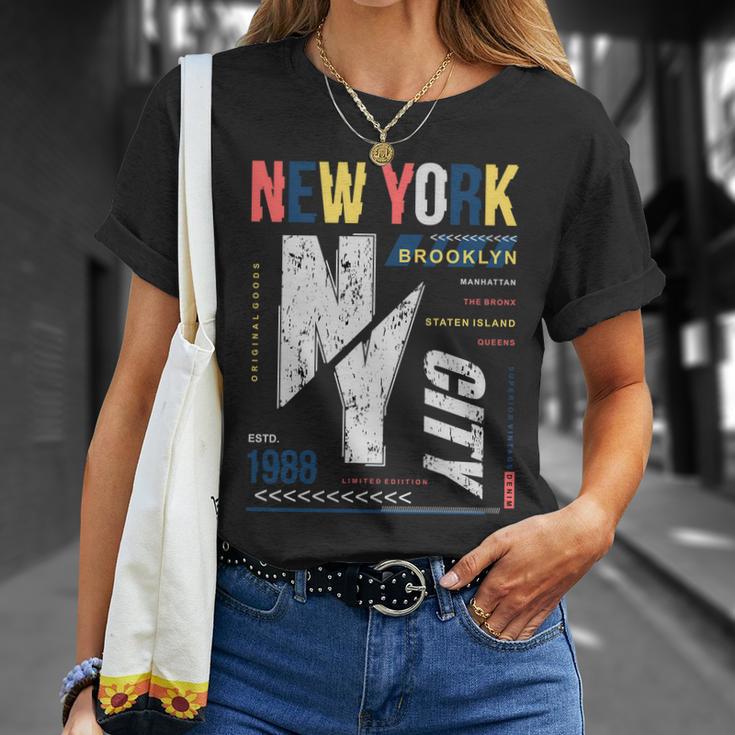 New York City Brooklyn Abstract Tshirt Unisex T-Shirt Gifts for Her