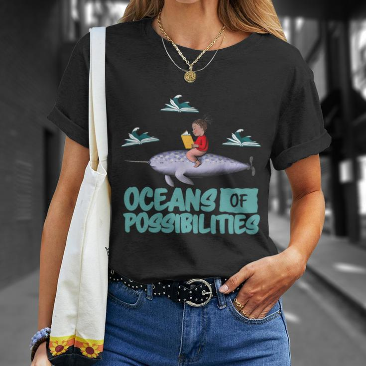 Oceans Of Possibilities Summer Reading 2022 Librarian Unisex T-Shirt Gifts for Her