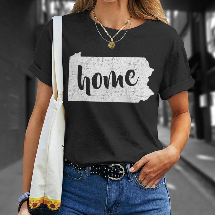 Pennsylvania Home State Unisex T-Shirt Gifts for Her