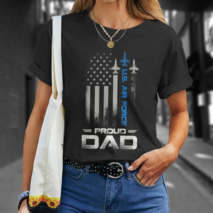 Pride US Army Im A Proud Air Force Dad Unisex T-Shirt Gifts for Her