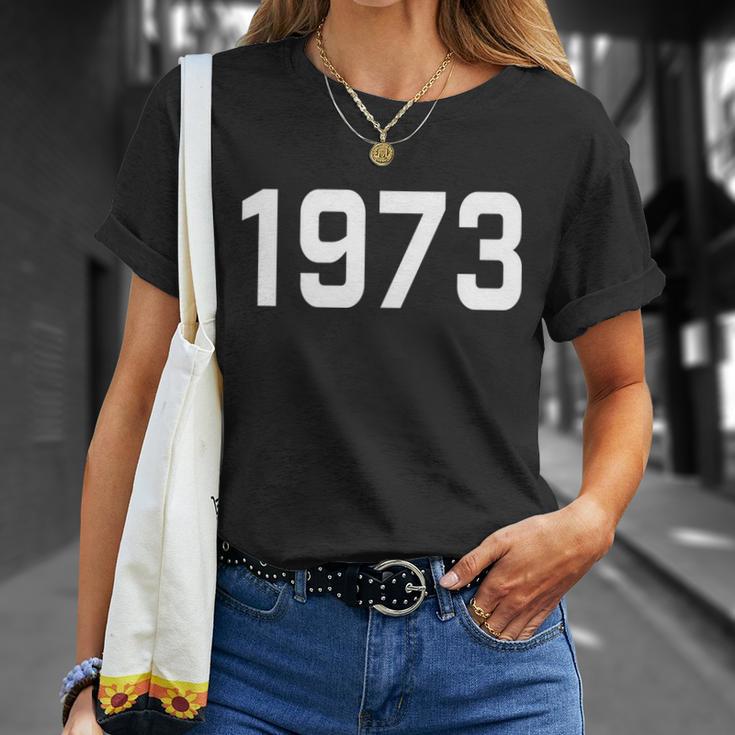 Pro Choice 1973 Womens Rights Feminism Roe V Wade Feminist Reproductive Rights Tshirt Unisex T-Shirt Gifts for Her