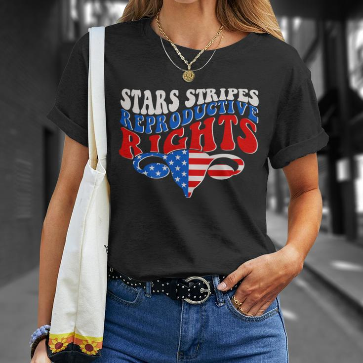Pro Roe Stars Stripes Reproductive Rights Unisex T-Shirt Gifts for Her