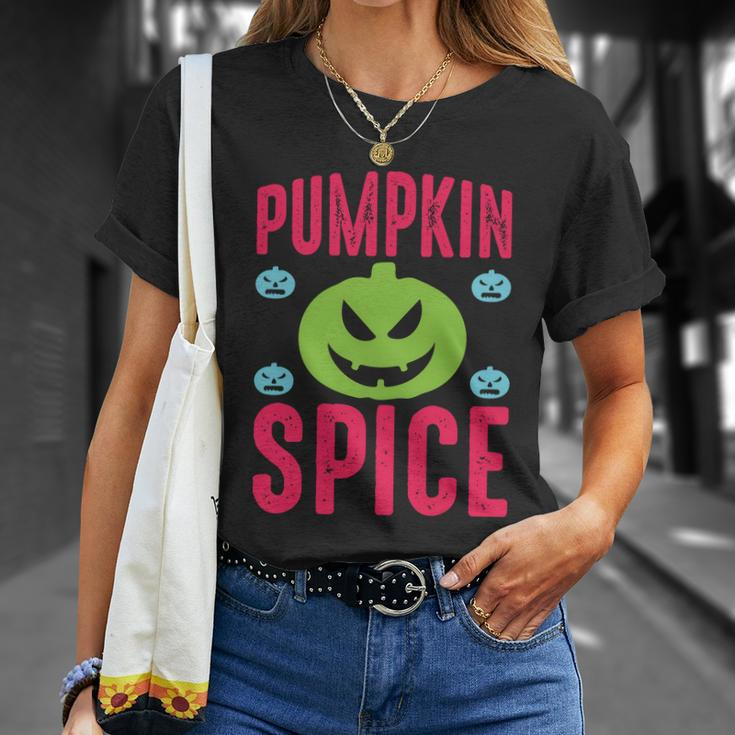 Pumpkin Spice Funny Halloween Quote Unisex T-Shirt Gifts for Her