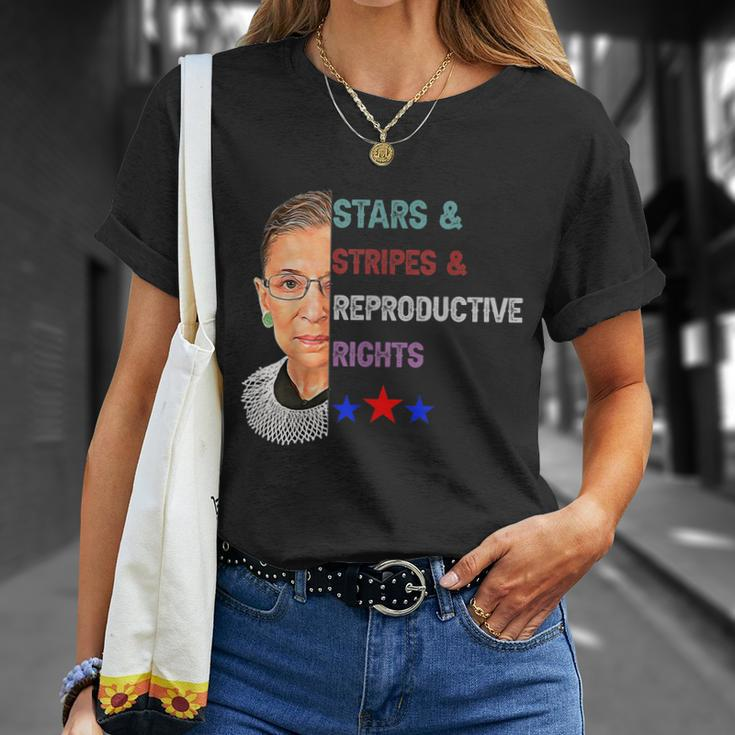 Rbg Ruth Stars Stripes Reproductive Rights 4Th Of July Womenn Unisex T-Shirt Gifts for Her