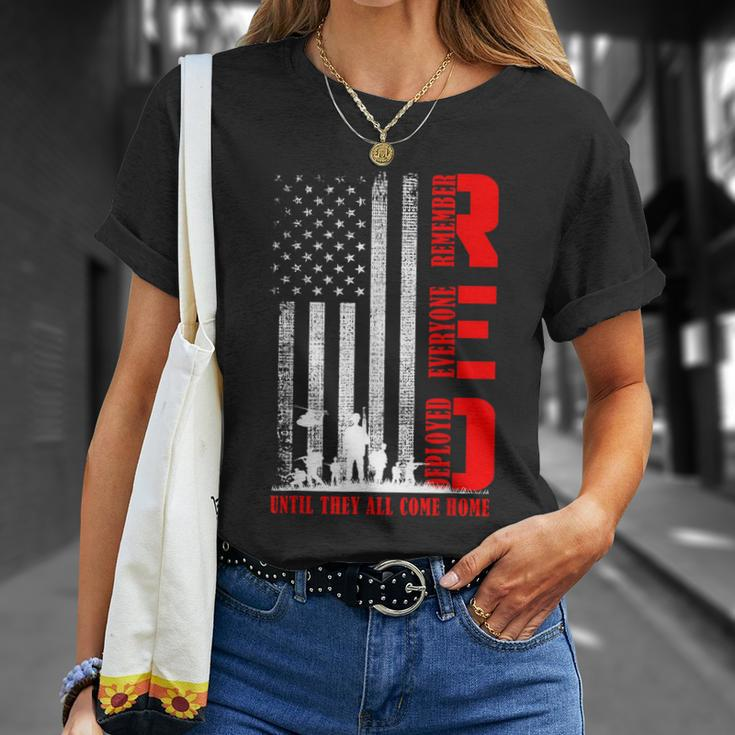 Red Friday Military Us Army Remember Erveryone Deployed Unisex T-Shirt Gifts for Her