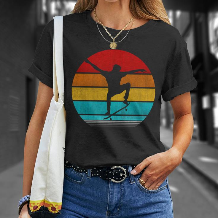 Retro Vintage Skateboard V2 Unisex T-Shirt Gifts for Her