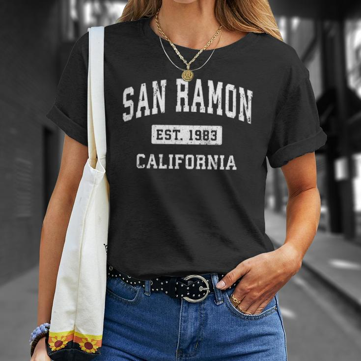 San Ramon California Ca Vintage Established Sports Design Unisex T-Shirt Gifts for Her
