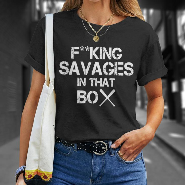 Savages In That Box Unisex T-Shirt Gifts for Her