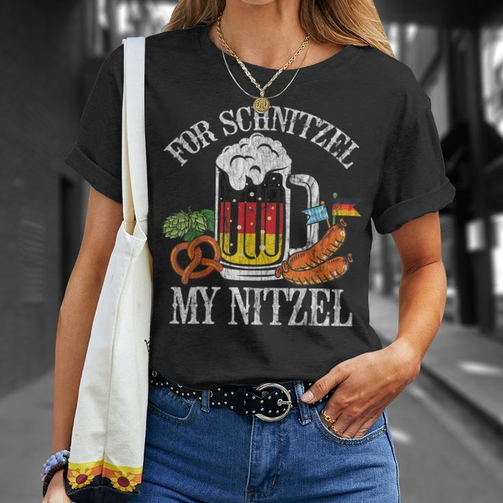 For Schnitzel My Nitzel Oktoberfest German Beer Wurst T-shirt Gifts for Her
