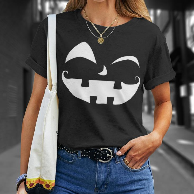 Silly Jack O Lantern Face Tshirt Unisex T-Shirt Gifts for Her