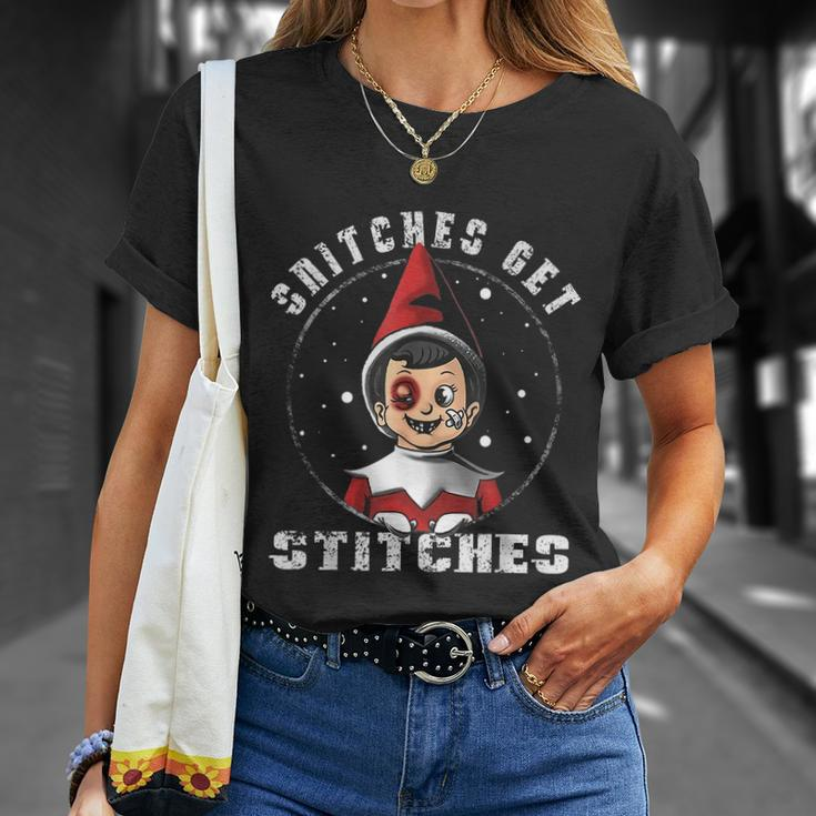 Snitches Get Stitches V2 Unisex T-Shirt Gifts for Her