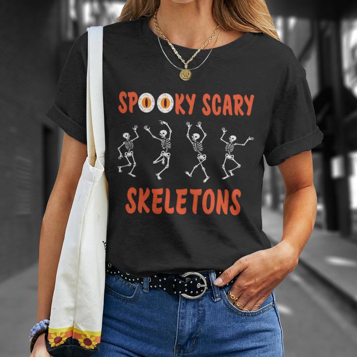 Spooky Scary Skeletons Halloween Quote V2 Unisex T-Shirt Gifts for Her