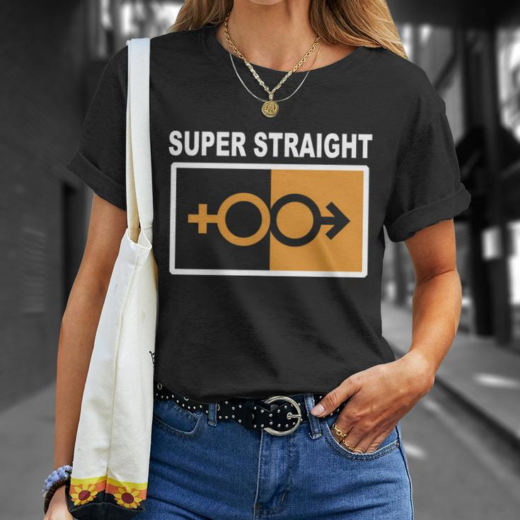 Super Straight Pride Bar Style Unisex T-Shirt Gifts for Her