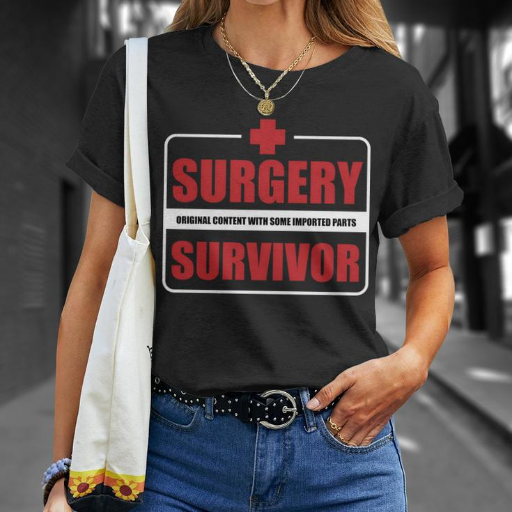 Surgery Survivor Imported Parts Tshirt Unisex T-Shirt Gifts for Her
