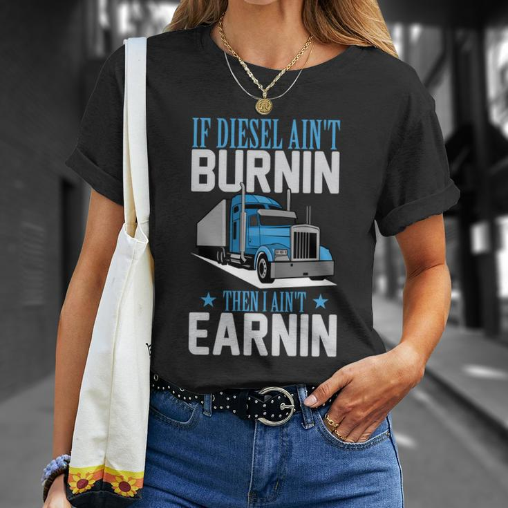 Truck Driver Funny Trucker Semicute Gifttrailer Truck Gift Unisex T-Shirt Gifts for Her
