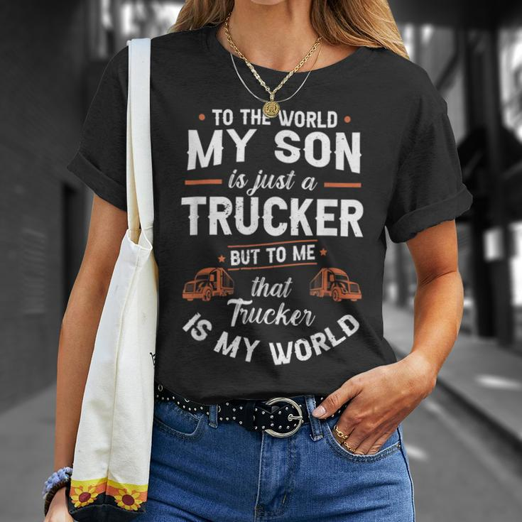 Trucker Trucker Accessories For Truck Driver Motor Lover Trucker_ V15 Unisex T-Shirt Gifts for Her