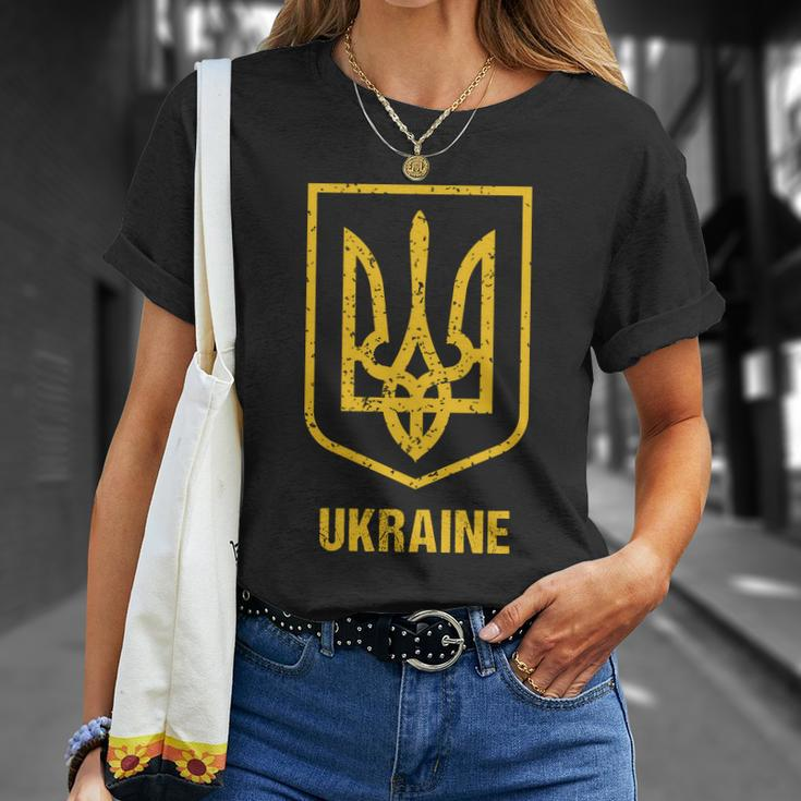 Ukraine Trident Shirt Ukraine Ukraine Coat Of Arms Ukrainian Patriotic Unisex T-Shirt Gifts for Her