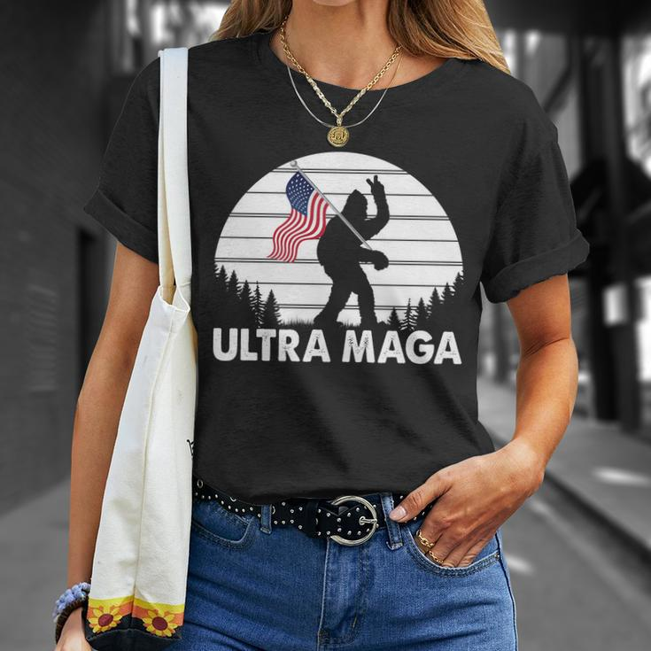 Ultra Maga Big Foot Sasquatch Tshirt Unisex T-Shirt Gifts for Her