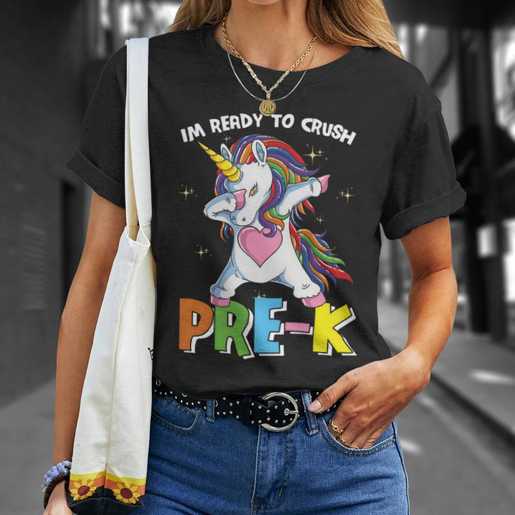 Unicorn Im Ready To Crush Prek Back To School Unisex T-Shirt Gifts for Her