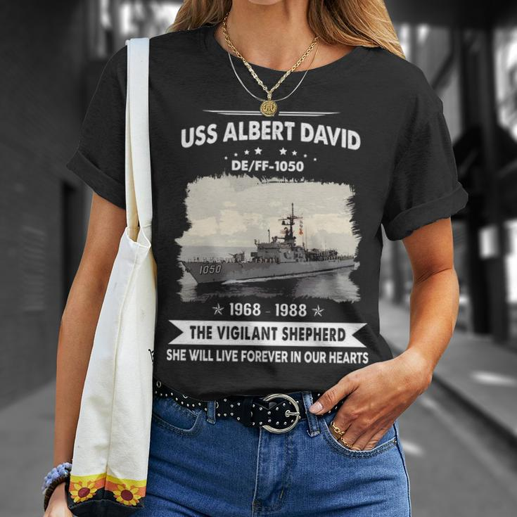 Uss Albert David Ff 1050 De Unisex T-Shirt Gifts for Her