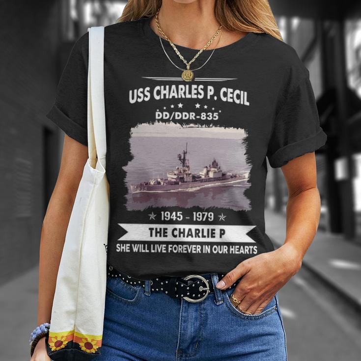 Uss Charles P Cecil Dd Unisex T-Shirt Gifts for Her