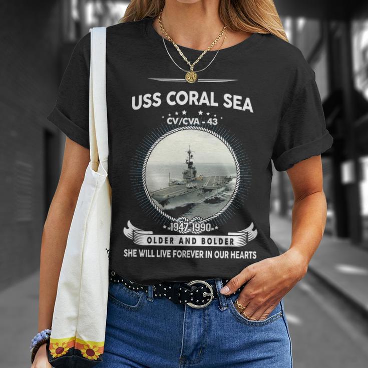 Uss Coral Sea Cv 43 Front Style Unisex T-Shirt Gifts for Her