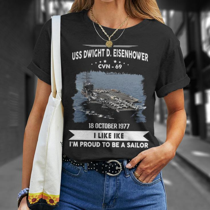 Uss Dwight D Eisenhower Cvn 69 Uss Ike Unisex T-Shirt Gifts for Her