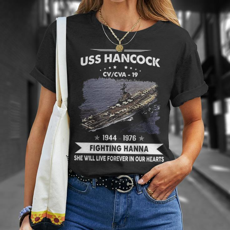 Uss Hancock Cva 19 Cv 19 Front Style Unisex T-Shirt Gifts for Her