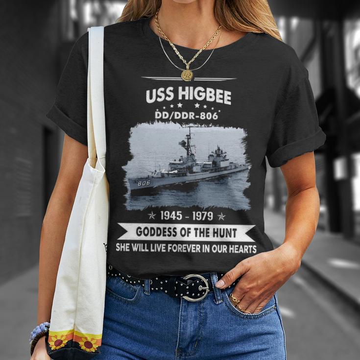 Uss Higbee Dd 806 Front Unisex T-Shirt Gifts for Her